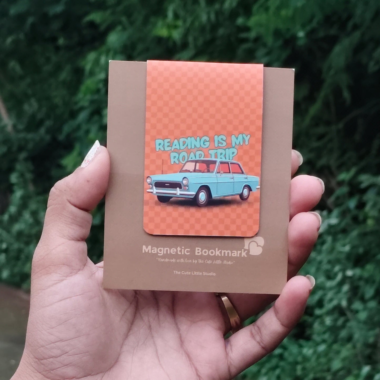 Reading is My Road Trip Magnetic Bookmark