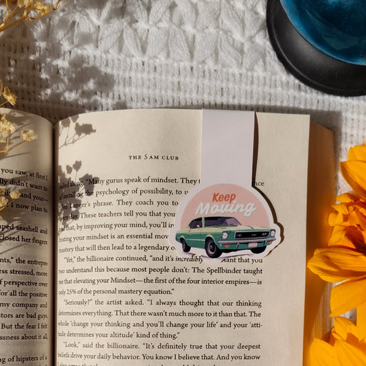 Keep Moving Magnetic Bookmark