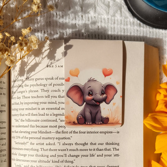 Cute Elephant Magnetic Bookmark