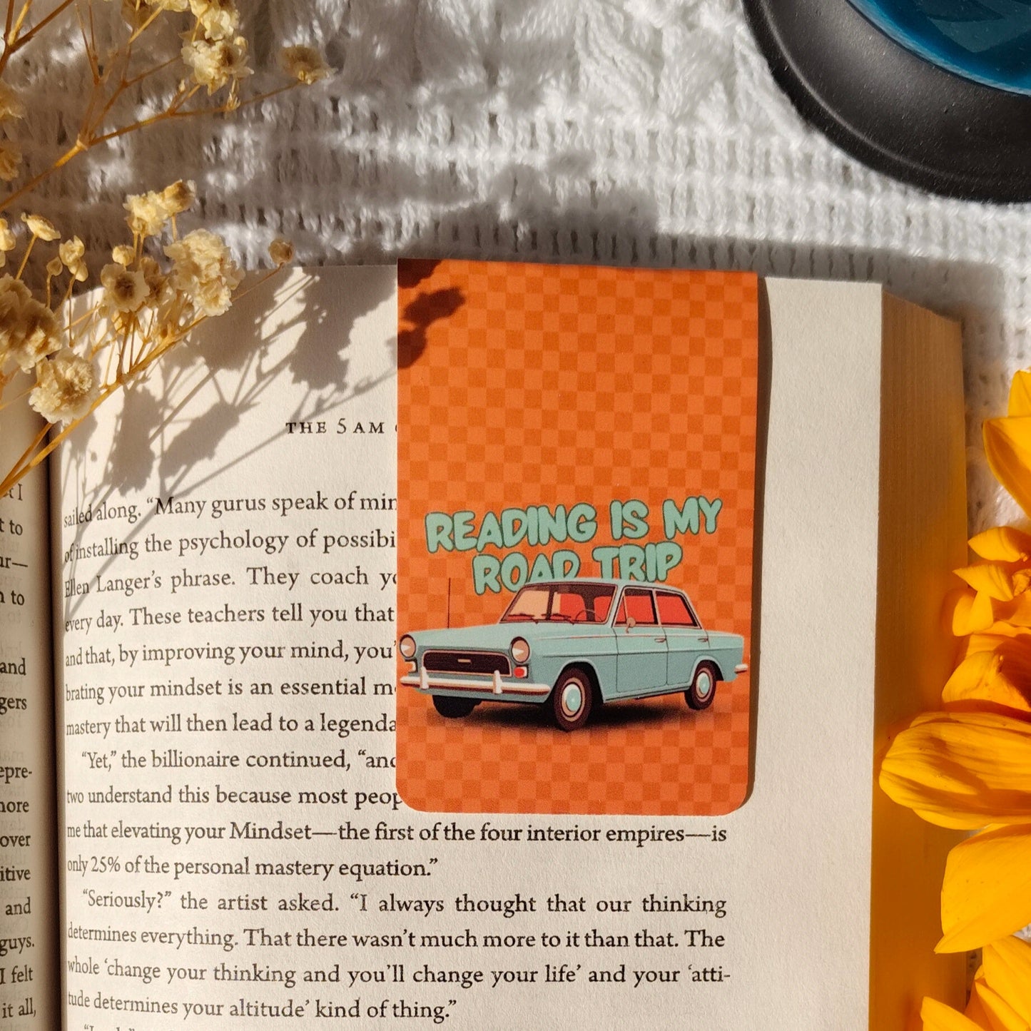 Reading is My Road Trip Magnetic Bookmark