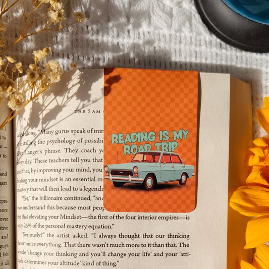 Reading is My Road Trip Magnetic Bookmark