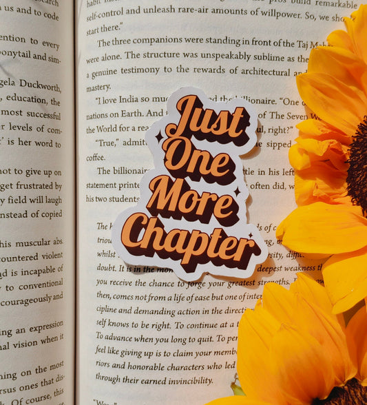 Just One More Chapter Sticker
