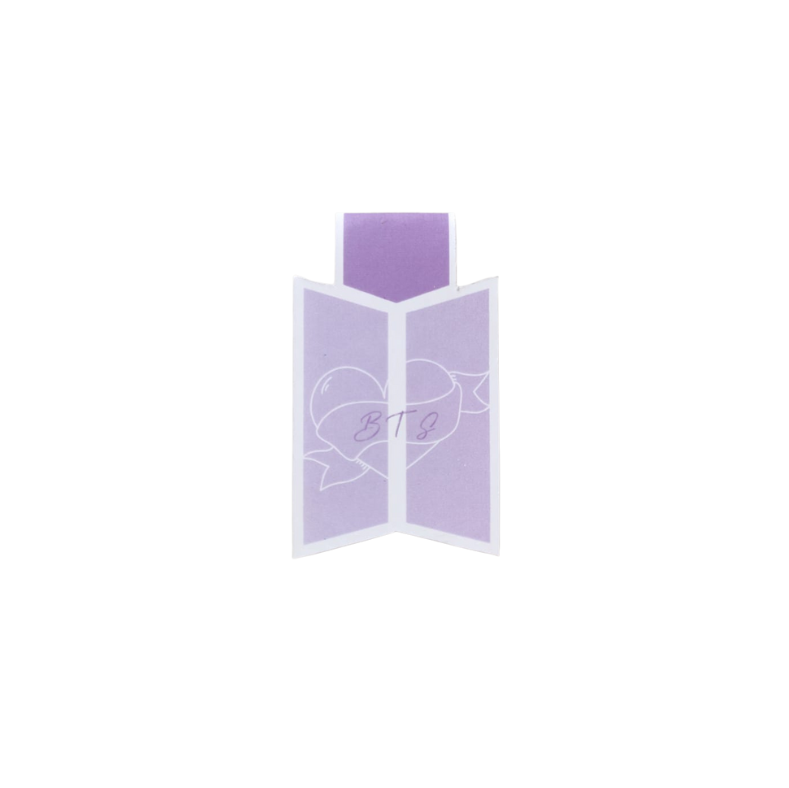 Lavender Heart Banner Magnetic Bookmark