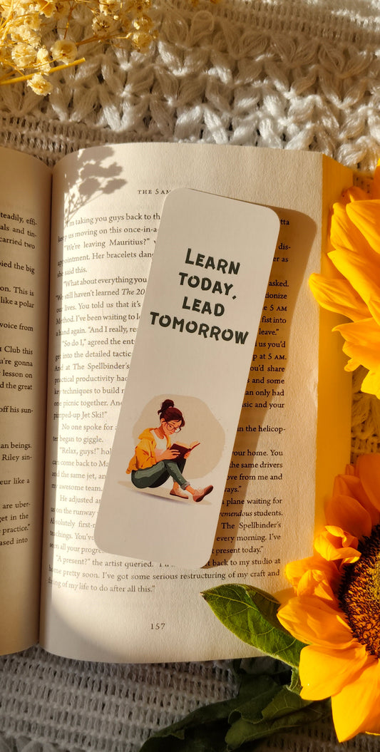 Learn Today Lead Tomorrow Bookmark