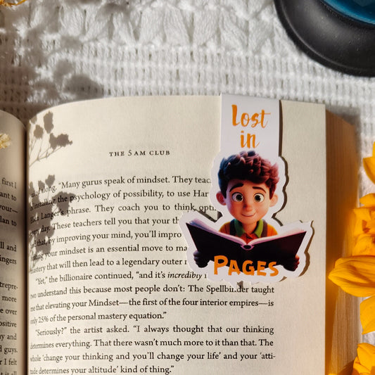Lost In Pages Magnetic Bookmark