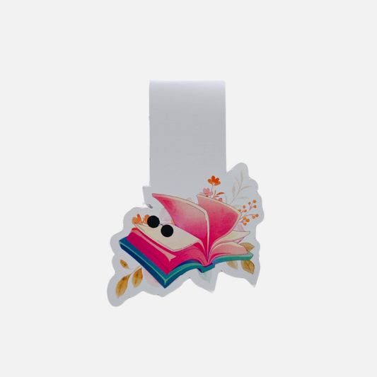 Bookish Flower Magnetic Bookmark