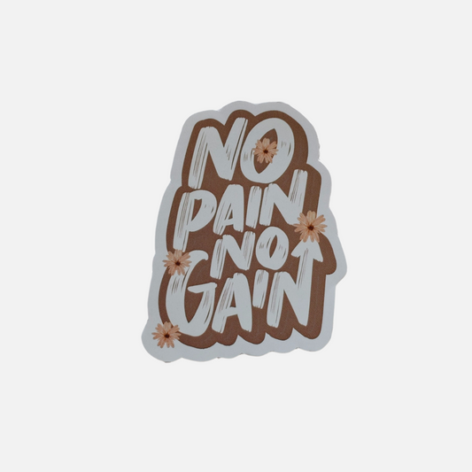 No Pain No Gain Sticker